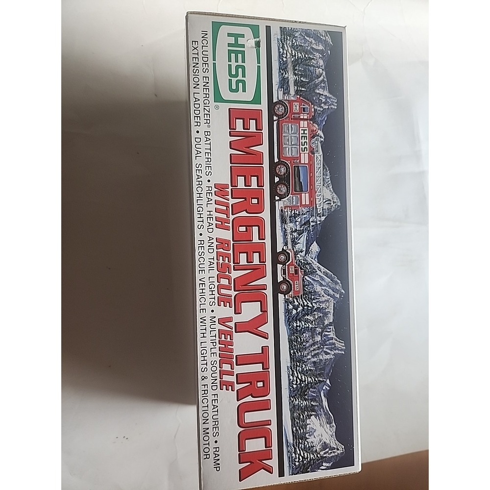 RARE VINTAGE Hess 2005 Emergency Truck w/ Rescue Vehicle MIB NEW In Original Box